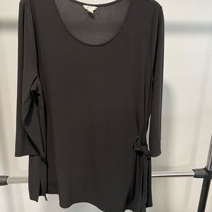 Cato black 3/4 length sleeve dressy top